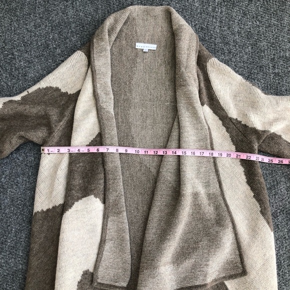 Bryn Walker alpaca and merino wool blend open front draped cardigan size large - Picture 5 of 10